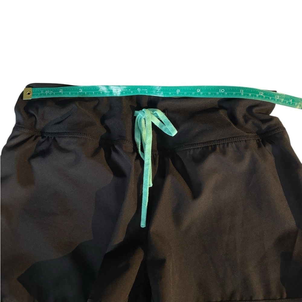 MPG Women's Black and Teal spandex shorts with built in fitted Shorts size XS - Picture 3 of 11